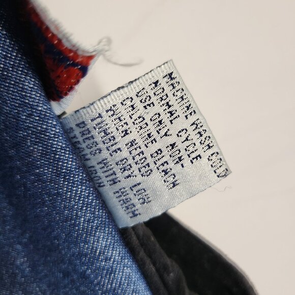 Vintage Westbound Denim Shirt Womens 1X Plus Button Up Long Sleeve Velour Accent - Picture 6 of 16